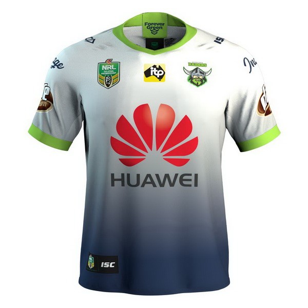 Camiseta Canberra Raiders Tercera equipo 2018 Blanco Azul